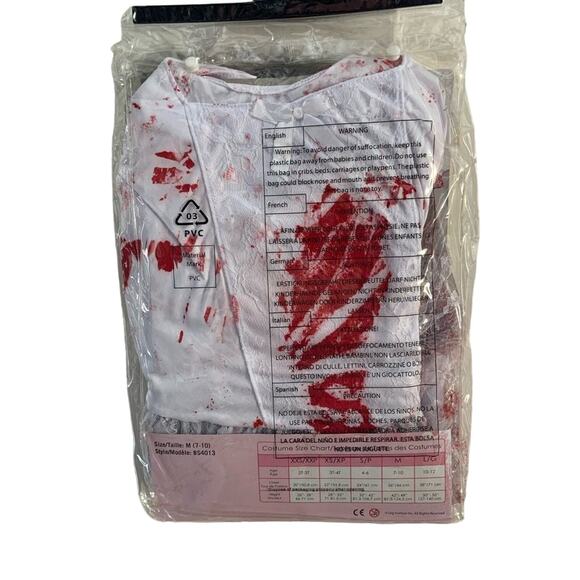 Zombie bride childrens girls Halloween costume new in bag! Sz 7-10. - Picture 3 of 5